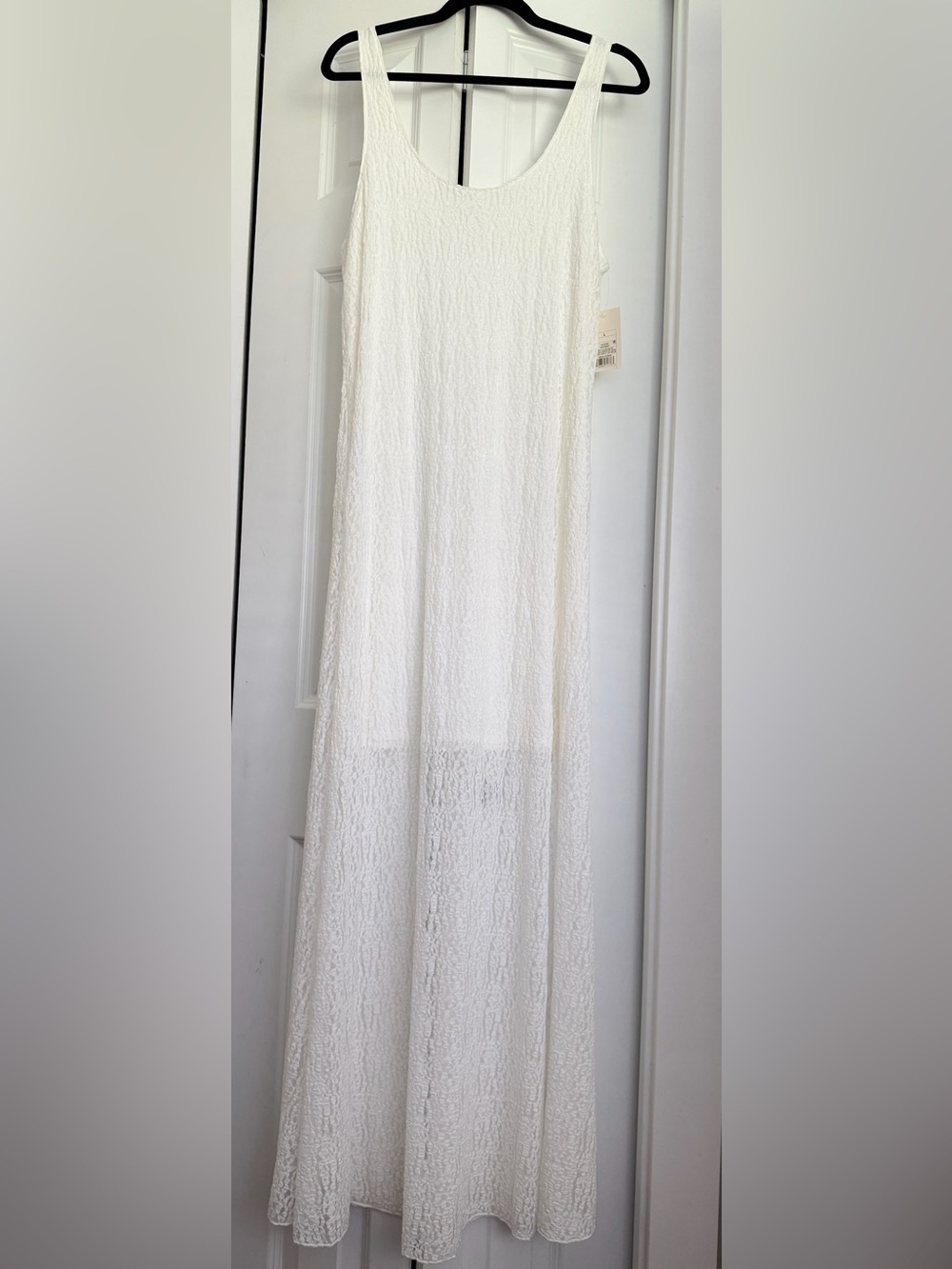 A New Day White Lace Maxi Tank Dress